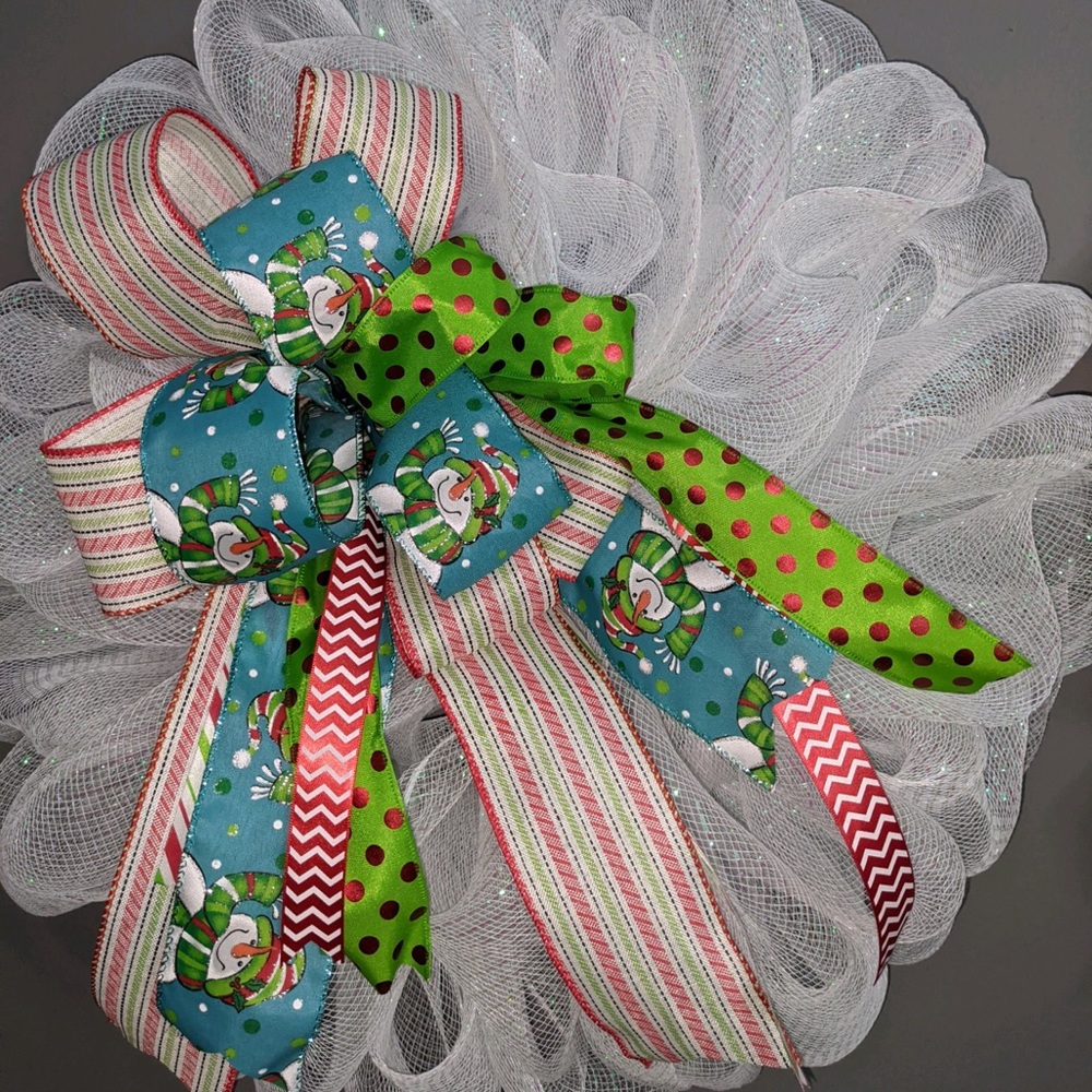 ⭐️winter deco mesh wreath